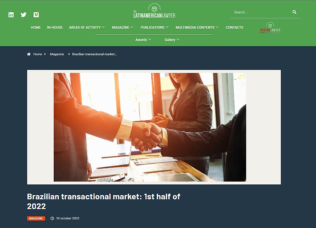 Brazilian transactional market: 1st half of 2022